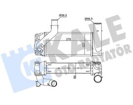 TURBO RADYATÖRÜ (INTERCOOLER) COROLLA 06-13 / AURIS 07-12 BRAZING
