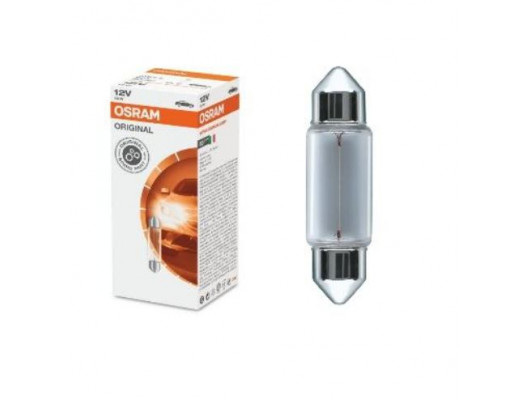 STANDART AMPUL- STOP/SİNYAL/PARK/GÖSTERGE AMPULÜ; 12V/C10W (6411) (DUY SV8,5-8) (OSRAM)