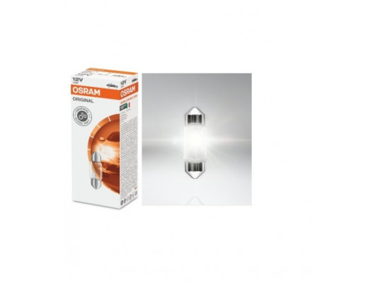 STANDART AMPUL- STOP/SİNYAL/PARK/GÖSTERGE AMPULÜ; 12V/10W (6438) (DUY SV8,5-8) (OSRAM)