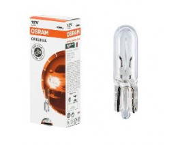STANDART AMPUL- STOP/SİNYAL/PARK/GÖSTERGE AMPULÜ; 12V/W1,2W (2721) (DUY W2x4,6D)(OSRAM)