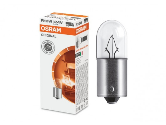 STANDART AMPUL- STOP/SİNYAL/PARK/GÖSTERGE AMPULÜ; 24V/R10W (5637) (DUY BA15S) (OSRAM)