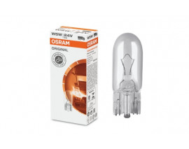 STANDART AMPUL- STOP/SİNYAL/PARK/GÖSTERGE AMPULÜ; 24V/W5W (2845) (DUY W2,1x9,5D) (OSRAM)