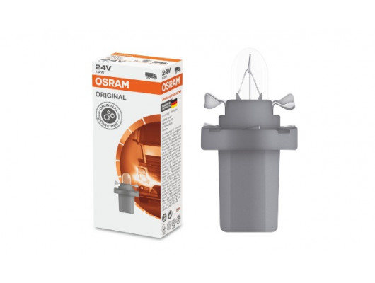 STANDART AMPUL- STOP/SİNYAL/PARK/GÖSTERGE AMPULÜ; 24V/1,2W (2741MF) (DUY B8,5D) (OSRAM)