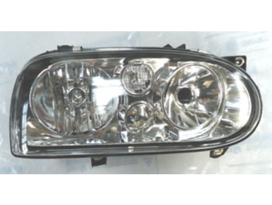 VOLKSWAGEN GOLF- 3- 92/98; FAR LAMBASI SAĞ MANUEL/ELEKTRİKLİ SİSSİZ ŞEFFAF CAMLI (FAMELLA)