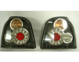 VOLKSWAGEN GOLF- 3- 92/98; MODİFİYE STOP LAMBASI SAĞ/SOL SET 2 PARÇA LEDLİ SİYAH (TYC)