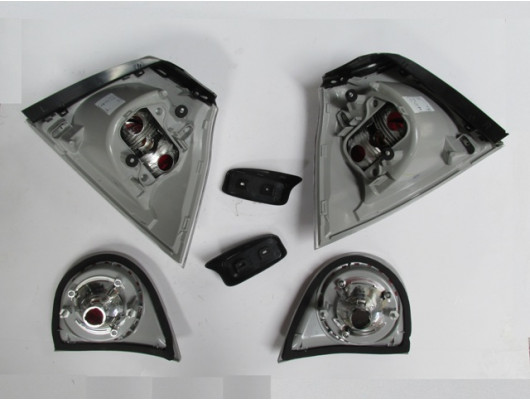VOLKSWAGEN GOLF- 5- 04/09; MODIFIYE STOP LAMBASI IÇ/DIS SET SAG/SOL SET 6PARÇA KIRMIZI/BEYAZ (TYC)