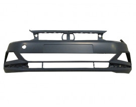 VOLKSWAGEN POLO- 7- 17/21; ÖN TAMPON SİYAH (SİS/PANJUR DELİKLİ/SENSÖR DELİKSİZ)(TYG)