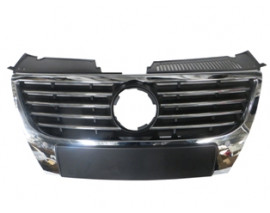 VOLKSWAGEN PASSAT- B6- 05/10; ÖN PANJUR SİYAH (NİKELAJ KAPLAMALI)(IZGARASI NİKELAJLI) SENSÖR DELİKLİ