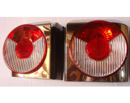 VOLKSWAGEN TRANSPORTER- T4- 96/01; MODIFIYE STOP LAMBASI SAG/SOL SET NIKELAJLI/KIRMIZI (TYC)