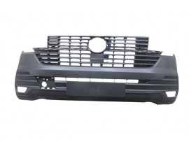 VOLKSWAGEN TRANSPORTER- T7.5- 19/24; ÖN TAMPON SİYAH PANJURLU/SENSÖR DELİKSİZ (PANELVAN)(TYG)