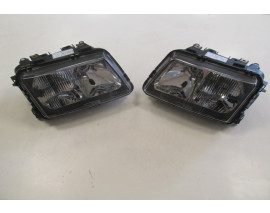 AUDI A3- 97/00; MODİFİYE FAR LAMBASI SAĞ/SOL SET 2 PARÇA ELEKTRİKLİ/MANUEL SİYAH (H7/H1)(TYC)
