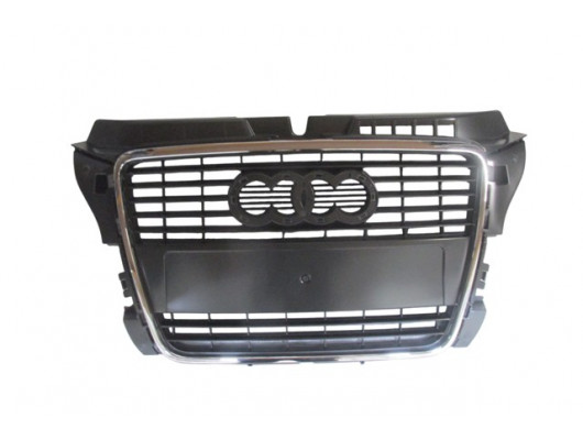 (YENİ ÜRÜN!!!)AUDI A3- 09/12; ÖN PANJUR GÜMÜŞ GRİ NİKELAJ ÇITALI (TYG)