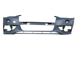 AUDI A3- HB/SB- 12/15; ÖN TAMPON GRİ ASTARLI (SİS/PANJUR/FAR YIKAMA DELİKLİ/SENSÖR DELİKLİ) (TW)