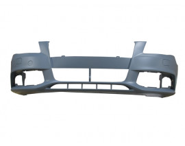 AUDI A4- 08/12; ÖN TAMPON GRİ (FAR YIKAMA/ÇEKİ DEMİRİ KAPAKLI)(SENSÖR DELİKSİZ)(TYG)