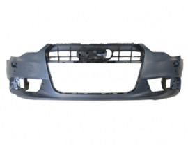 AUDI A6- 12/14; ÖN TAMPON (ASTARLI SENSÖR VE FAR YIKAMA DELİKLİ/SİS DELİKLİ) (TYG)