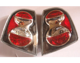 SKODA FABIA- 01/07; MODİFİYE STOP LAMBASI SAĞ/SOL SET 2 PARÇA SİYAH/KIRMIZI (HB) (TYC)