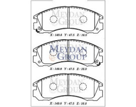 MITSUBISHI L200- PICK UP- 99/06; ÖN FREN BALATASI 4X2 (DISK) (149,8X47,5X16) (DAIWA)