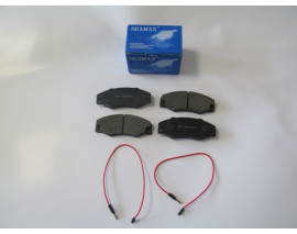 RENAULT R21- CONCORDE/MANAGER- 89/96; ÖN FREN BALATASI (2KABLOLU)(DİSK)(123X48,5X16)(BRAMAX)