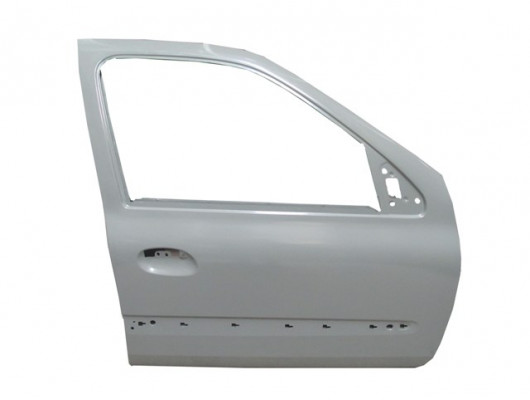 RENAULT CLIO- 2- SD/HB- 02/08; ÖN KAPI KOMPLE SAĞ BAND DELİKLİ/GRİ BOYALI (İCELİ/ÇEKOMASTİKLİ)(TW)