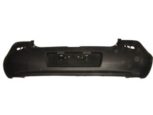 RENAULT CLIO- 3- HB- 06/09; ARKA TAMPON (BANT DELİKLİ SİYAH TW)