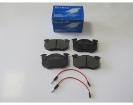 RENAULT TWINGO- 93/98; ÖN FREN BALATASI (2 KABLOLU)(DİSK)(105X54,7X15) (BRAMAX)