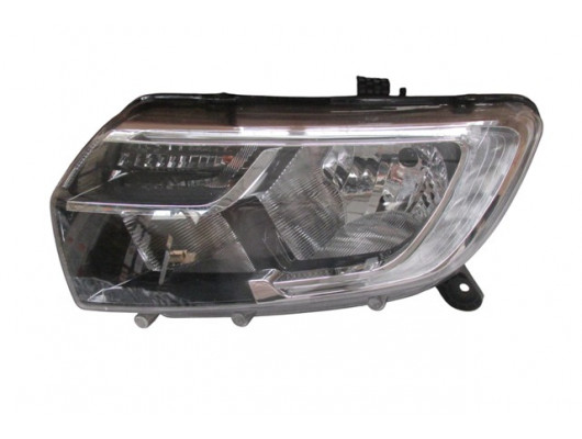 RENAULT SYMBOL- 17/21; FAR LAMBASI SOL MANUEL SİYAH LEDLİ (E MARKLI)