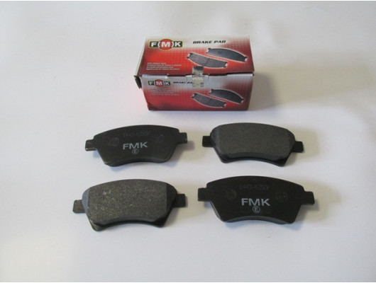 RENAULT MEGANE- 2- 03/09; ÖN FREN BALATASI (KABLOSUZ)(DİSK) (136,6X59,2X17,5) (FMK)