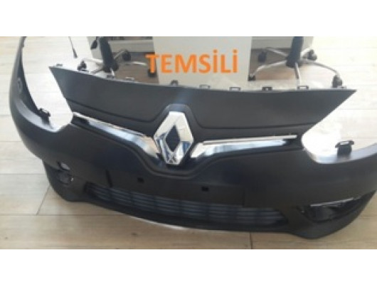 RENAULT FLUENCE- 13/16; ÖN TAMPON SİYAH (KENDİNDEN PANJURLU/ÇITASIZ TAMPON PANJURLU FPI)