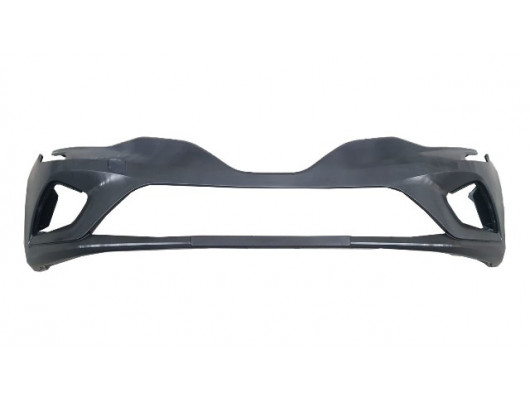 RENAULT CLIO- 5- HB- 20/23; ÖN TAMPON SİYAH (SENSÖR DELİKSİZ/BRAKETLİ/ÇEKİ DEMİRİ KAPAKLI) (TYG)