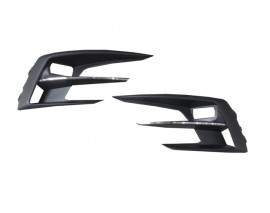 RENAULT MEGANE- 4- SD- 21/24; SİS LAMBA KAPAĞI SAĞ/SOL SET/SİS DELİKLİ/SİYAH/NİKELAJ ÇITALI (TYG)