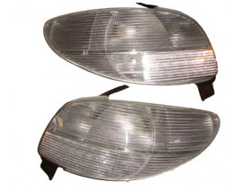 PEUGEOT 206- HB- 99/03; MODIFIYE STOP LAMBASI SAG/SOL SET 2 PARÇA BEYAZ/LEDLI 3/5KAPI (TYC)