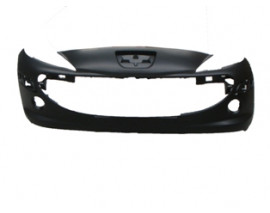 PEUGEOT 207- 06/09; ÖN TAMPON SİYAH (SİS DELİKLİ) BANT/PANJUR DELİKLİ (TYG)