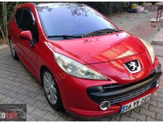 PEUGEOT 207- 06/09; ÖN TAMPON PANJURU ÜST SİYAH (IZGARA)3 KAPI SPORT TİPİ