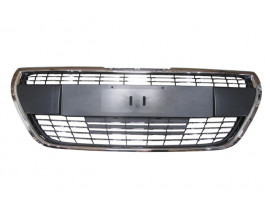 (YENİ ÜRÜN!!!)PEUGEOT 208- 16/20; ÖN PANJUR SİYAH (NİKELAJ ÇERÇEVELİ) PETEKLERİ NİKELAJLI (TW)