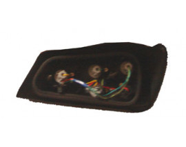 PEUGEOT 306- HB- 97/00; MODIFIYE STOP LAMBASI SAG/SOLSET 2PARÇA KIRMIZI/NIKELAJLI(SIYAH ÇERÇEVE)