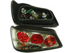 PEUGEOT 306- HB- 97/00; MODIFIYE STOP LAMBASI SAG/SOL SET 2 PARÇA NIKELAJLI/KIRMIZI (TYC)