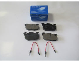 PEUGEOT 205- 85/94; ÖN FREN BALATASI (2 KABLOLU) (DISK) (105X54,1X18) (BRAMAX)