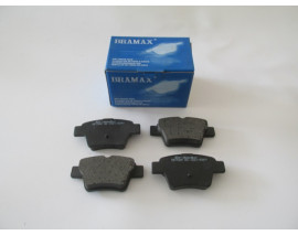 PEUGEOT 307- 06/08; ARKA FREN BALATASI (KABLOSUZ)(DISK) (94.5x46.77x16.9)(BRAMAX)