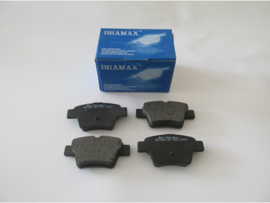 PEUGEOT 307- 06/08; ARKA FREN BALATASI (KABLOSUZ)(DISK) (94.5x46.77x16.9)(BRAMAX)