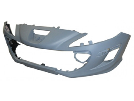PEUGEOT 308- 08/11; ÖN TAMPON GRİ (ASTARLI SİS/BANT/IZGARA DELİKLİ (FAR YIKAMASIZ) (TYG)