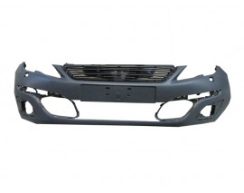 PEUGEOT 308- 15/17; ÖN TAMPON GRİ (ÜST PANJURLU)SENSÖR DELİKSİZ/FAR YIKAMALI (TYG)