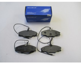 PEUGEOT 406- 95/04; ÖN FREN BALATASI (4 KABLOLU) (DİSK)(129,7X52,9X18,5)(BRAMAX)