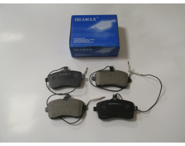 PEUGEOT 407- 04/11; ÖN FREN BALATASI (4 KABLOLU)(DİSK) (131,4x66,8x19,5)(BRAMAX)