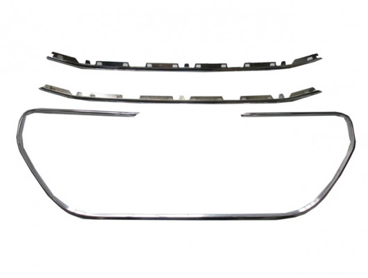 PEUGEOT 301- 13/16; ÖN PANJUR DIŞ NİKELAJ ÇITASI (3 PARÇA) SET