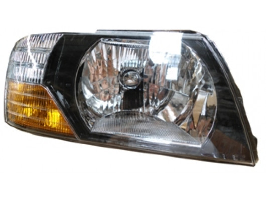 MITSUBISHI PAJERO- 00/03; FAR LAMBASI SAG MANUEL SIYAH TIP SARI/BEYAZ SINYALLI (FAMELLA)