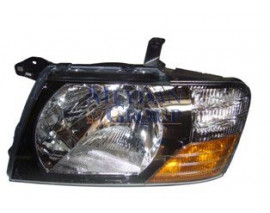 MITSUBISHI PAJERO- 00/03; FAR LAMBASI SOL MANUEL SIYAH TIP SARI/BEYAZ SINYALLI (FAMELLA)