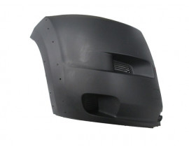 PEUGEOT BOXER- 07/13; ÖN TAMPON UCU SAĞ SİYAH (SİS DELİKSİZ/DODİK DELİKLİ)