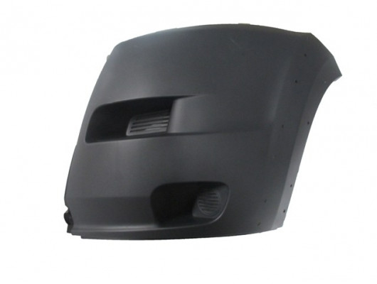 PEUGEOT BOXER- 07/13; ÖN TAMPON UCU SOL SİYAH (SİS DELİKSİZ/DODİK DELİKLİ)