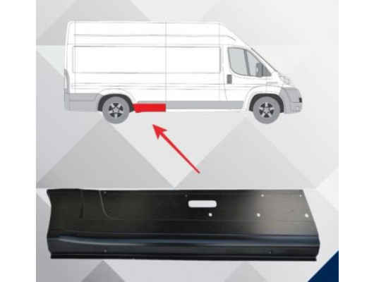 PEUGEOT BOXER- 07/13; ARKA ÇAMURLUK AĞZI ALT SACI SAĞ (ARKA TEKER ÖNÜ)
