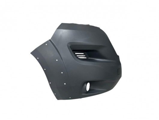 PEUGEOT BOXER- 14/24; ÖN TAMPON UCU SAĞ GRİ (SİS DELİKLİ/ÇEKİ KAPAKLI)(DODİK DELİKLİ)